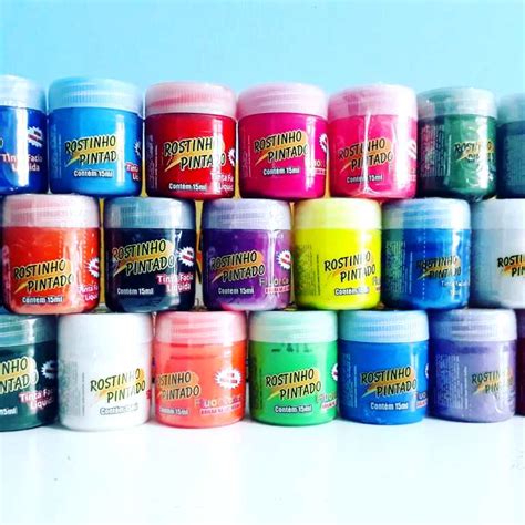 Tinta Para Pintura No Rosto - Tinta para pintura facial PINTURA EM ROSTO E CORPO | Shopee Brasil