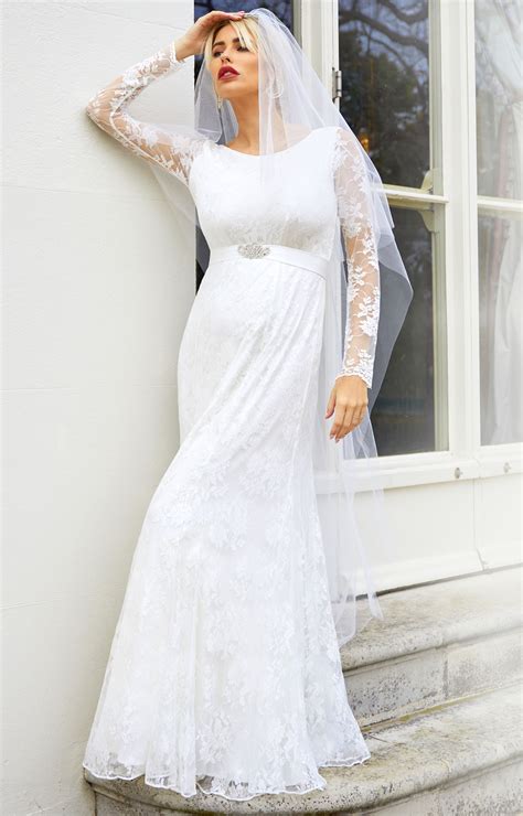 Vintage Long Sleeve Wedding Dresses 2024 New Vintage O Neck Full