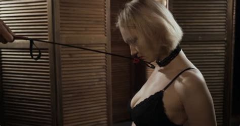 Blonde Submissive Woman Slave Is Kneeling Stock Video Kotin