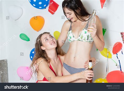 Sexy Hot Girl Wearing Bikini Dancing Stock Photo 1224263590 Shutterstock