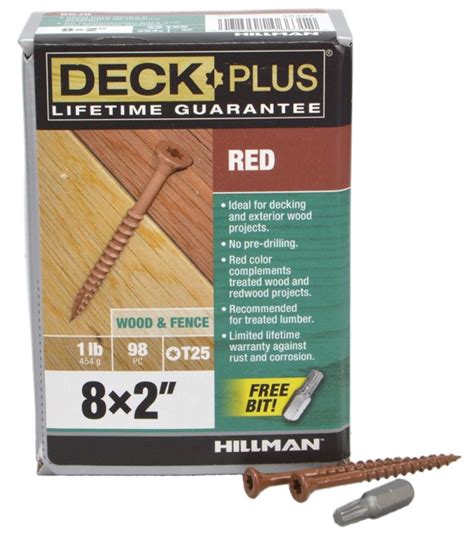 Hillman 8 X 2 Deck Plus Red Deck Screws Wilco Farm Stores