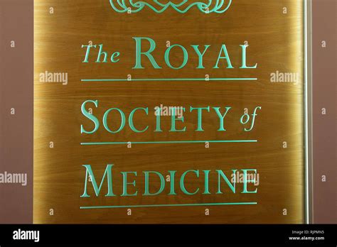 At The Royal Society Of Medicine In London Hi Res Stock Photography And