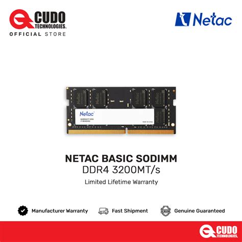 Netac Basic 3200MHz DDR4 SODIMM Notebook RAM Shopee Malaysia