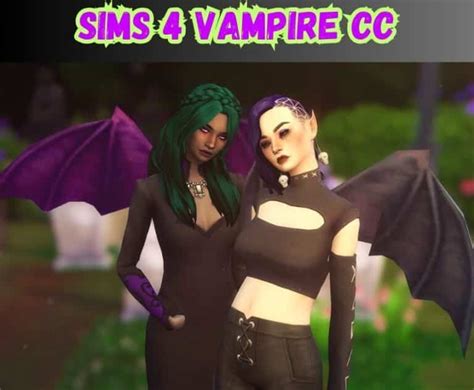 27 Crazy Good Sims 4 Vampire CC Fangs Coffins Vampire Clothes