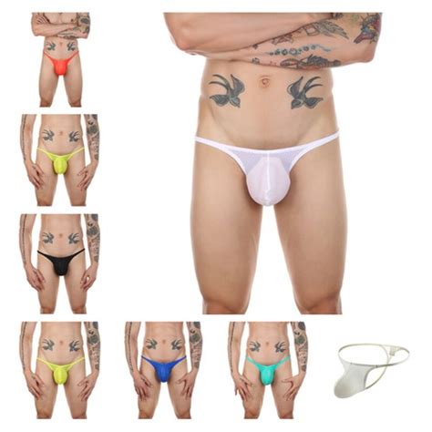 Herren Slips Sexy Low Waist Pouch Unterwäsche Bikini Tangas G String Höschen eBay de