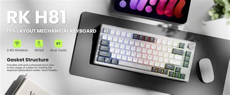 Royal Kludge Rk M M H Mechanical Keyboard Bt Wireless Rgb Hot Swappable Shopee