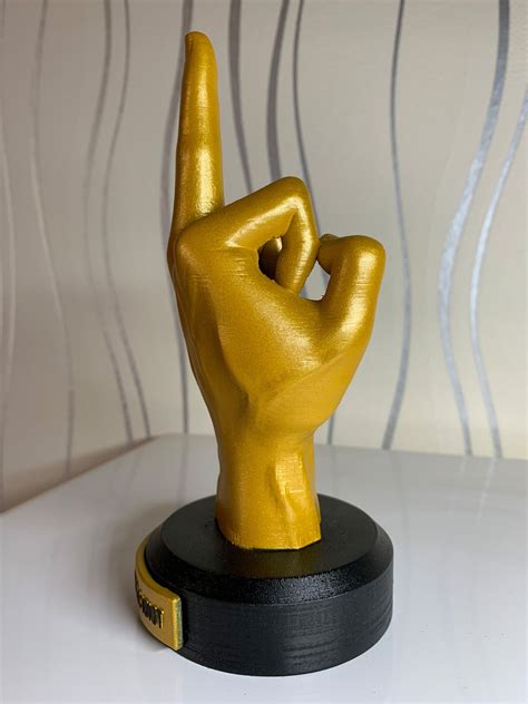 Fuck Off Middle Finger STL File For Cults