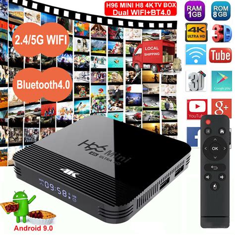 H Mini Smart Tv Box G Wifi Bt Android Quad Core K Hdmi Home