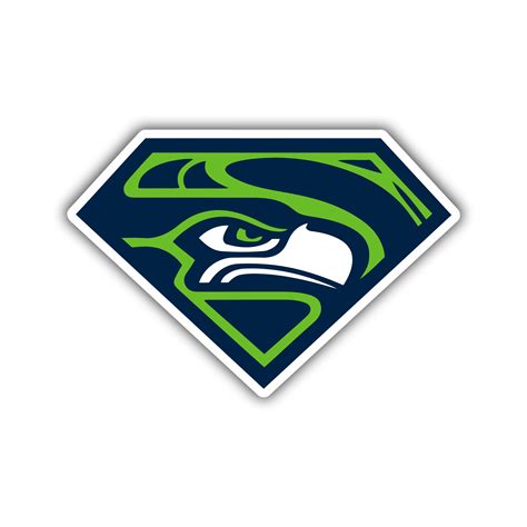 Seattle Seahawks – Superman – Temporary Tattoo – Sports Stickers USA