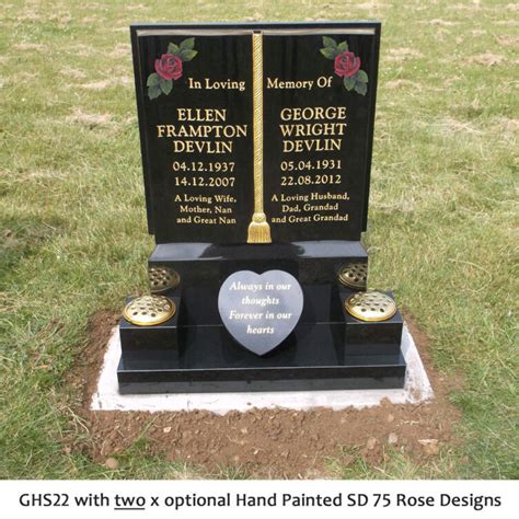 Personalised Granite Open Book Bible Memorial Grave Plaque Cemetery
