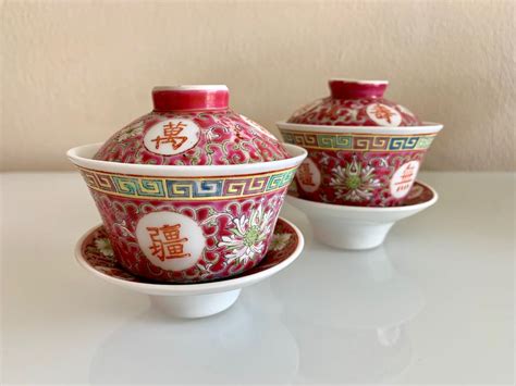 Antique Chinese tea cups, Furniture & Home Living, Home Decor, Vases ...