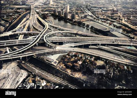 Spaghetti Junction Aerial View Of The Famous Tangle Of Roads Known