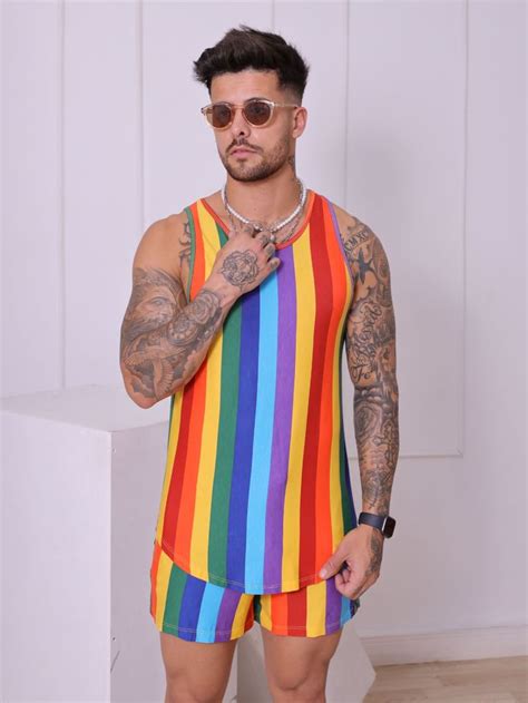 Conjunto Regata Arco Ris Pride Roupas Pride Roupas Roupa Gay