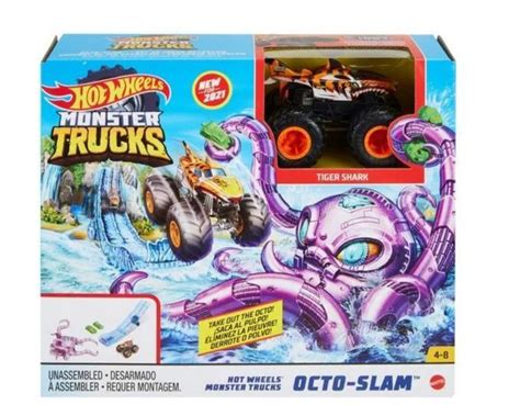 Hot Wheels Monster Trucks Dr Ha Souboj S Chobotnic Aukro