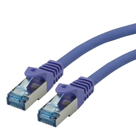 ROLINE S FTP PIMF PATCHCORD CAT 6A COMPONENT LEVEL LSOH PURPLE 1M