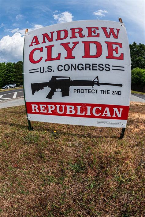 Republican Campaign Sign Features Automatic Rifle And References Second