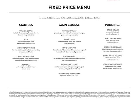 Menu At The Riverside Pub And Bar Newark On Trent