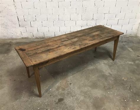 Ancienne Table De Ferme Bois Massif En 233 Cm