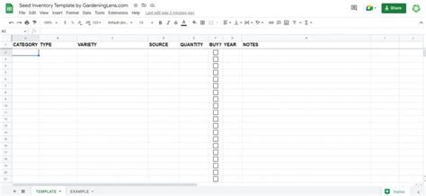 Seed Inventory Spreadsheet Free Template Gardening Lens