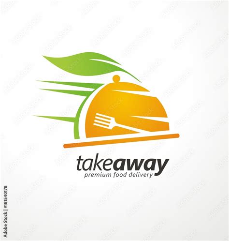 Take Away Food Logo Design Idea Stock Vector Adobe Stock