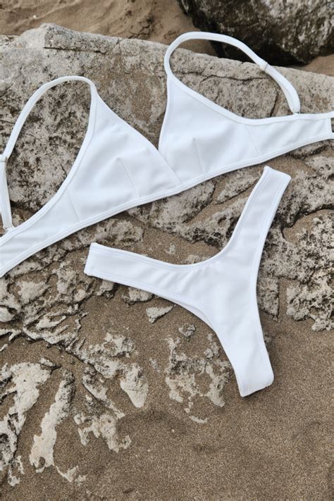 Bikini triángulito morley BLANCO Lenceria Marlu