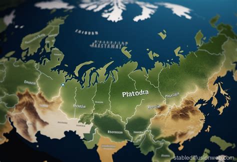 russias projected map   stable diffusion