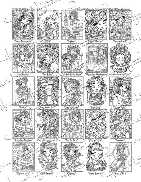 Whimsy Girls At Work Coloring Book 8