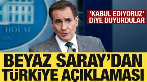 Beyaz Saray Dan T Rkiye A Klamas Endi Elerini Kabul Ediyoruz Haber