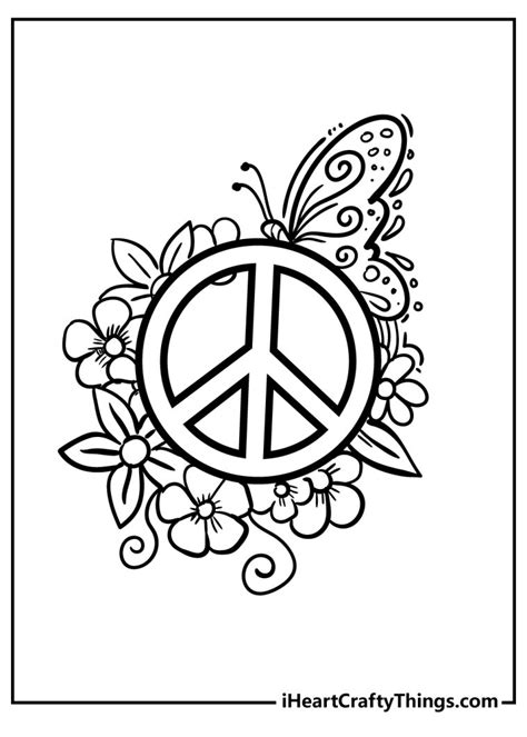 Peace Coloring Pages 100 Free Printables