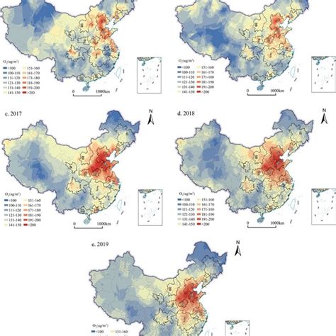 Spatial Pattern Of Ozone Concentration In Chinese Cities And Urban