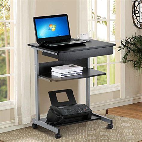 Https Shap Product Yaheetech Mobile Computer Desk Cart Rolling