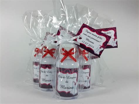 Mini Hidratante Chá de Lingerie Vermelho Elo7