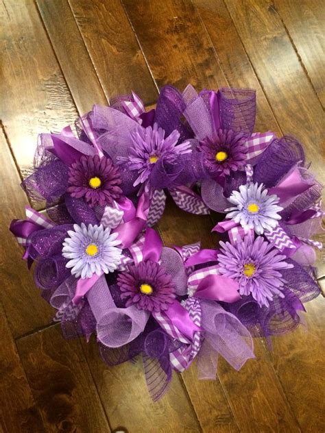 Purple wreath | Spring wreath, Purple wreath, Wreaths