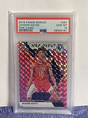 Jaxson Hayes 2019 Panini Mosaic Pink Camo Prizm Rookie Card 267 PSA 10