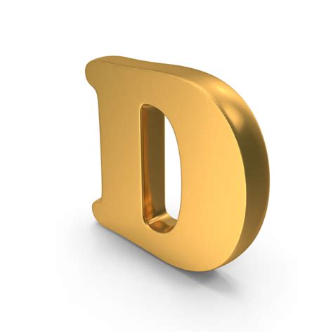 Alphabet Capital D Bold Font Style Gold Png Images And Psds For Download