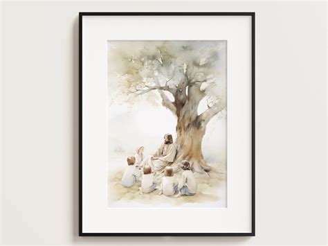 Jesus Teaching Child, Jesus Portrait, Jesus Painting, Jesus Print ...