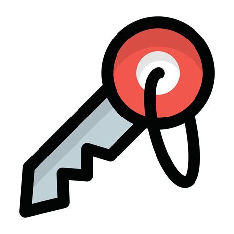 trendy retro key  vector art  vecteezy