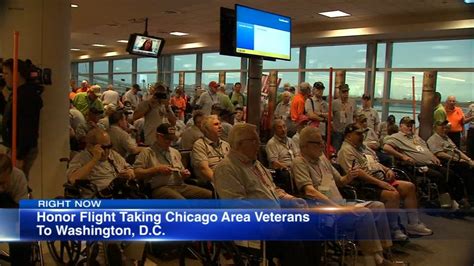 Honor Flight Taking Veterans From Chicago To Washington Dc Takes