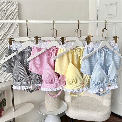 Set Bộ Bikini áo có đệm và quần short đi biển mùa hè cho nữ m6007 Shopee Việt Nam