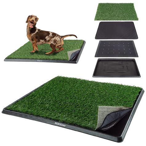 Roxxam Artificial Puppy Grass Pad | Fake Grass for Dog Potty Pad