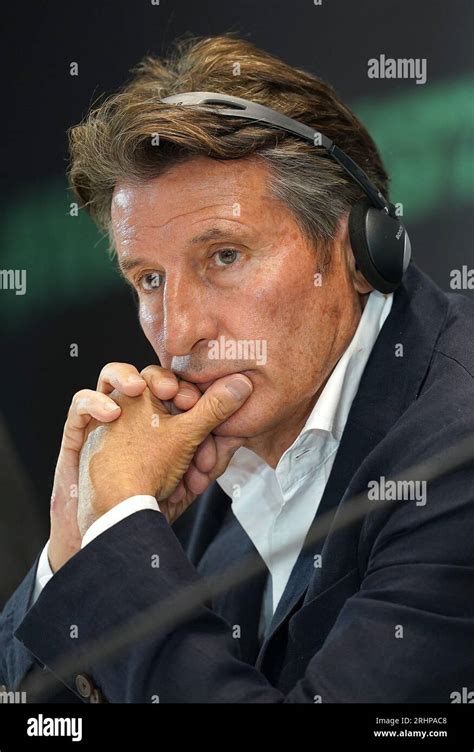 President Of World Athletics Sebastian Coe During A Press Conference