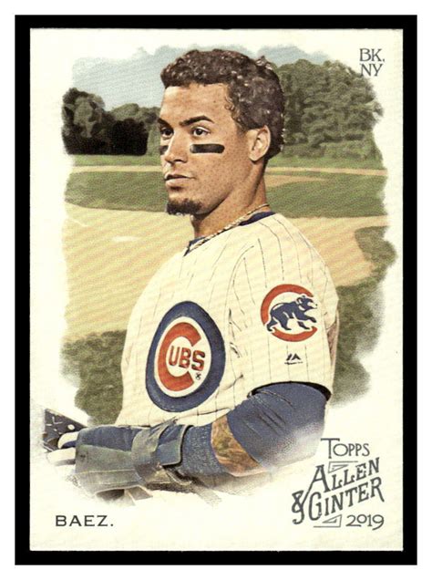 Topps Allen Ginter Javier Baez Chicago Cubs Ebay