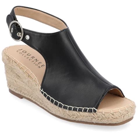 Journee Collection Womens Crew Wedge Heel Espadrille Sandals Target