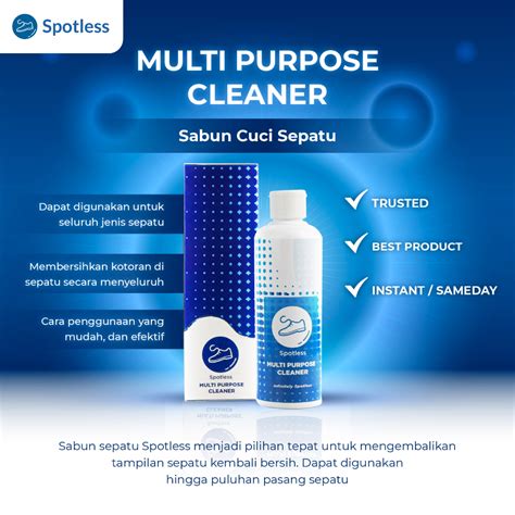 Jual Spotless Sabun Cuci Sepatu Shoe Cleaner Cairan Pembersih Sepatu