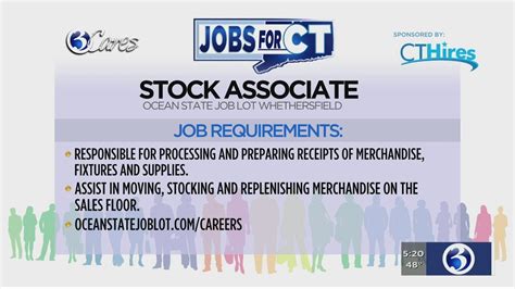 jobs  ct stock associate youtube