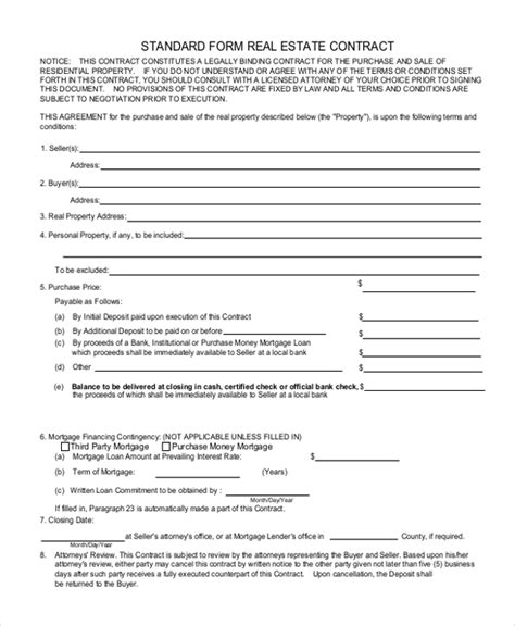 FREE 7 Sample Real Estate Agreement Sample Forms In MS Word PDF