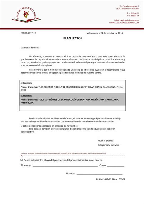 Pdf Plan Lector Colegiovalledelmiro Es De Primaria Primer