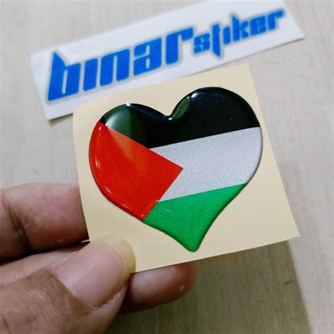 Stiker Timbul Emblem Bendera Palestina Love Lazada Indonesia