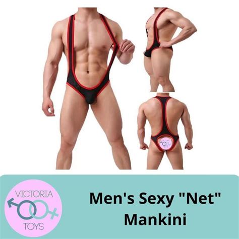 Jual Men S Sexy Net Mankini Lingerie Underwear Pakaian Dalam Sexy Pria Kualitas Tinggi