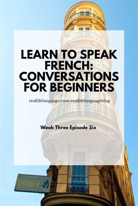 Learn To Speak French Conversations For Beginners Real Life Language